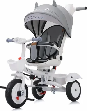 CHIPOLINO Trojkolka so strieškou Futuro 2v1 Grey