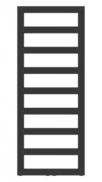 HOPA - Kúpeľňový radiátor GLASGOW čierna farba - Farba radiátora - Čierna, Rozmer radiátora - 500 × 1700 mm, výkon 702 W, Typ pripojenia - Stredové 50 mm RADGLA501731SP