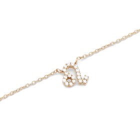 Daniel Wellington Štýlový pozlátený náhrdelník znamenia Lev Crystal Zodiac DW00400923