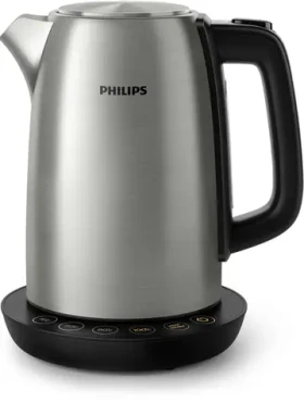 Philips Avance Collection HD9359-90 / rýchlovarná kanvica / 1.7L / 2200 W / nastavenie teploty / nerez / strieborná (HD9359/90)