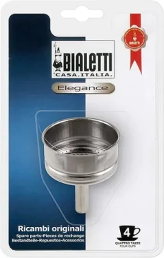Bialetti Náhradný lievik pre moka kanvice na 4 šálky / Lievik pre moka kanvicu / Nerez