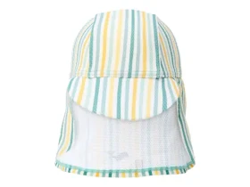 Little Dutch Plážová šiltovka s ochranou krku Stripes Multicolor veľ. 3 (CL25038859LD)