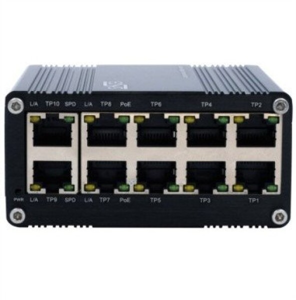 Exsys EX-62025PoE 10-portowy przemysłowy switch PoE mini niezarządzalny