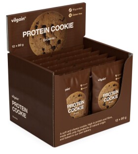 Vilgain Protein Cookie – 12× brownie 80 g