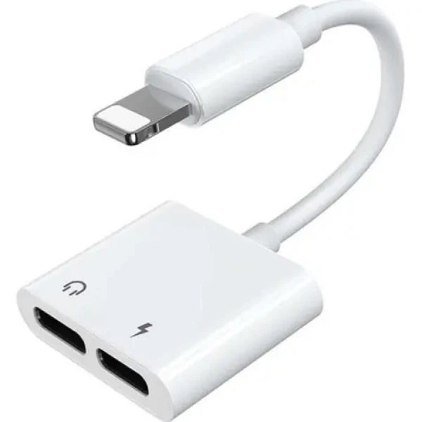 Joyroom S-Y104 Audio adaptér Dual Lightning biela (6956116718985)