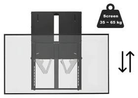 VivoLink FlexiLift Wall Mount čierna / nástenný držiak pre TV / 200x200 mm / 65 "-86" / až do 65 kg (VLMW-FLEXI-M)