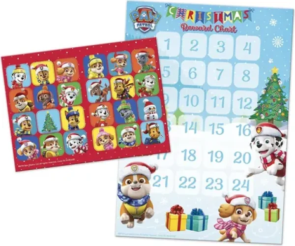 Papierový adventný kalendár Tlapková patrola