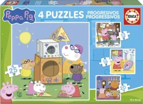 Educa Puzzle Prasiatko Peppa 4v1