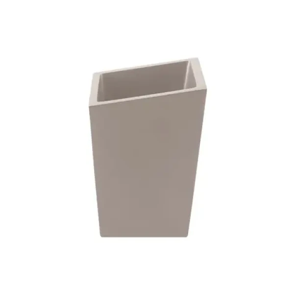 Spirella YOSHI kelímok na zubné kefky matne šedo-hnedý / polyresin (7610583198198)