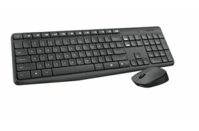 Logitech Wireless Desktop MK235 / Klávesnica / Myš / USB / Čierna / US (920-007931)