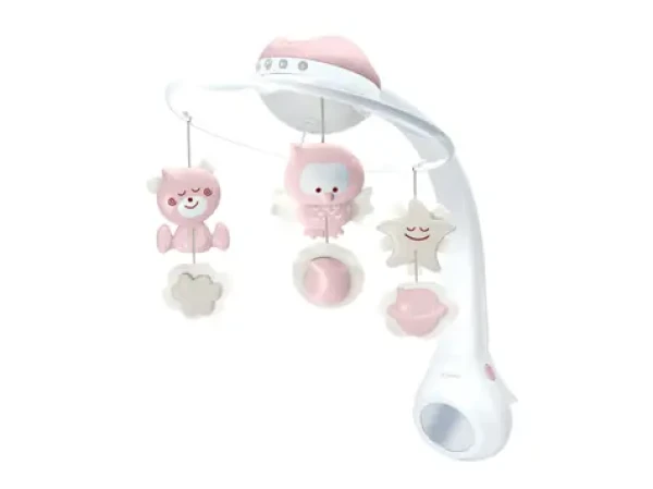 Infantino Hudobný kolotoč s projekciou 3v1 Dusty Pink