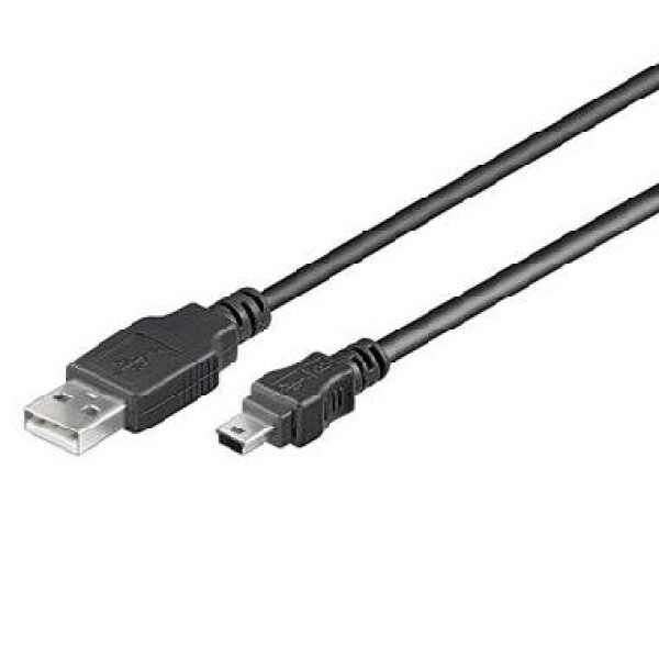 PremiumCord Kábel USB 2.0, AB mini, 5pin / 20cm (8592220012076)