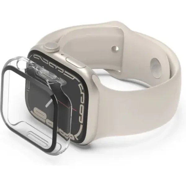 Belkin ScreenForce 2v1 ochranné puzdro pre Apple Watch Series 4/5/6/SE/7/8/9 (40/41mm) číra (OVG003zzCL)