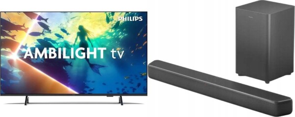 Philips 43PUS8010/12 LED 43'' 4K Ultra HD Titan OS Ambilight + Soundbar Philips TAB5309/10