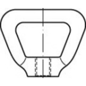 TOOLCRAFT TO-5454792 matice oblúkové M6 80704 mosaz 10 ks; TO-5454792