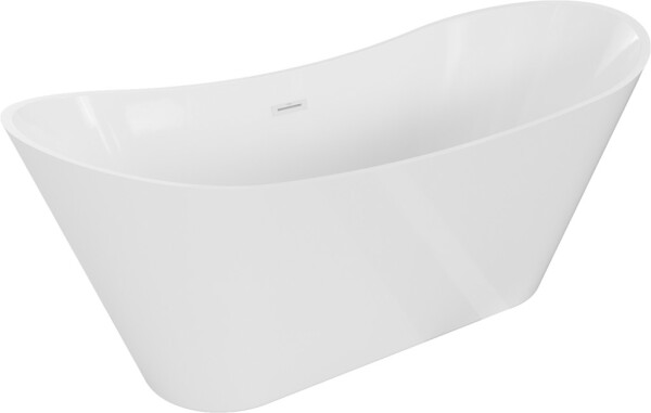 MEXEN/S - Celia vaňa voľne stojaca 170 x 75, biela, sifón a prepad biela 52331707500-20