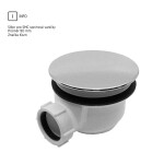 Mereo Štvrťkruhová sprchová vanička, R550, 90x90x4 cm, SMC, bílá, vrátanie sifónu CV01NS