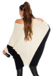 Trendy KouCla bat knit Oversize sweater black Einheitsgroesse