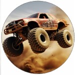 Jedlý papier „Monster Truck“, 19,5 cm - Pictu Hap
