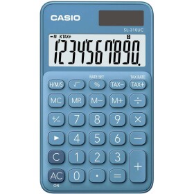 Casio SL-310UC-BU vrecková kalkulačka modrá Displej (počet miest): 10 solárny pohon, na batérie (š x v x h) 70 x 8 x 118 mm; SL-310UC-BU - Casio SL 310 UC