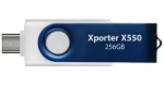 Patriot Xporter X550 256GB bielo-modrá / Flash disk / USB-A + USB-C / USB 3.2 Gen 1 (PS256GX550AAD)