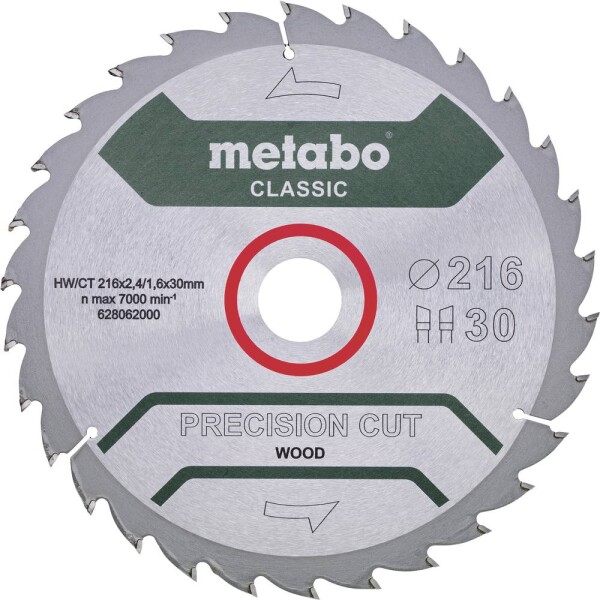 Metabo 628326000 pílový kotúč 254 x 30 x 1.6 mm Počet zubov (na palec): 40 1 ks; 628326000