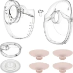 Lionelo Náhradné diely FIDI Free Slim / Náhradné diely / nadstavce 17-24 mm / membrána / ventil / nádobka (LOC-FIDI FREE SLIM SPARE PARTS SET)