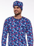 Košeľa Cornette 110/24 Playboy long/r S-2XL pánska tmavě modrá XL