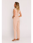 Dámsky overal s asymetrickým vzorom M780 Beige - MOE S-36 béžová