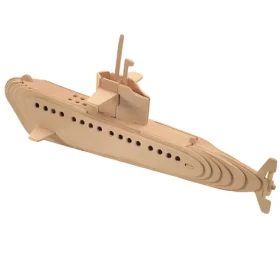Woodcraft Drevené 3D puzzle Ponorka prírodná