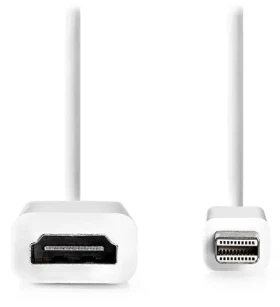 Nedis adaptér mini DisplayPort - HDMI biely / Adaptér / mini DisplayPort (M) - HDMI (F) / 20 cm (CCGB37650WT02)
