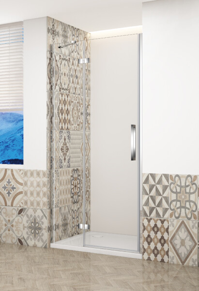 GELCO TRINITY CHROM dvere do niky ľavé, 800 číre sklo, GT1280CL-CH GT1280CL-CH