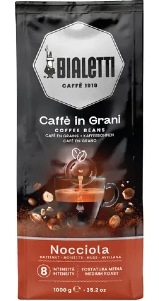 Bialetti Esperto Grani Nocciola 1 kg / Zrnková káva / Espresso / Príchuť lieskový oriešok (2101031325)