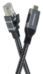 PremiumCord USB-C - RJ45 Ethernet adaptér / Redukcia / Gigabit Ethernet 10/100/1000 Mbps / 3 m (ku31net3)