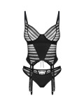 Dámsky sexy korzet Lune Bellis Corset black - Obsessive M/L