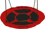 PIXINO Hojdací kruh Čapí hniezdo červený
