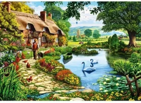 BlueBird Puzzle Chata pri jazere