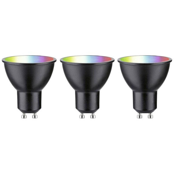 29153 Paulmann Home LED žiarovka GU10 En.trieda 2021: F (A - G) 4.8 W RGBW čierna (matná); 29153