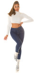 Sexy Highwaist Push-Up Jeans with pocket details denimblue