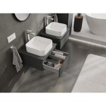 MEXEN/S - Orio kúpeľňová skrinka pod umývadlo 50, 1 šuplík, grafit ma 91A10-05023-1-BF66