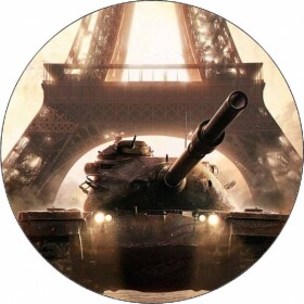Jedlý papier World of Tank a Eiffelova veža 19,5 cm - Pictu Hap - Pictu Hap