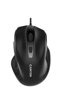 Canyon M-6 čierna / Myš optická / USB / 800-3200 DPI / 6 tlačidiel / ergonomická (CNE-CMS6)