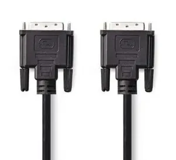 Nedis DVI-D 24+1 kábel čierna / Kábel / DVI-D 24+1 - DVI-D 24+1 / 1080p / 10 m / poniklovaný (CCGP32000BK100)