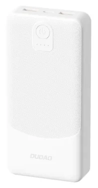 Dudao K10Pro 20000mAh biela / Powerbanka / 2.4A / 2x USB-A