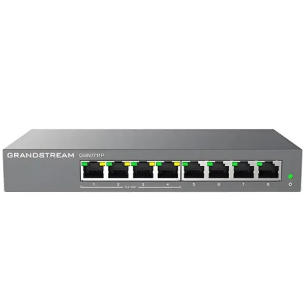 Grandstream GWN7711P / Switch / L2 Lite Managed / 8x GLAN / 4X PoE/PoE+ / VLAN (GWN7711P)