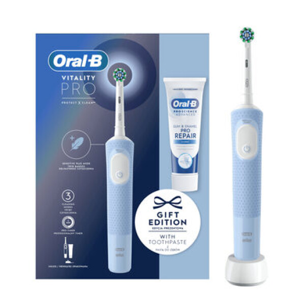 Oral-B Vitality Pro Protect X Clean modrá / Eletrická zubná kefka / oscilačné / 3 režimy / 2D technológia (Vitality Pro Protect)