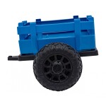 Mamido Detský elektrický traktor BLAST s prívesom 2x200W modrý