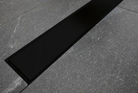 BESCO - Odtokový žľab VIRGO NERO DUO - Rozmer A - 80 cm ZLOL80VN