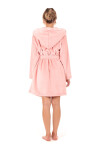 Dámsky župan Flora s kapucňou krátky 4856 3050 Pink Pearl - Vestis XXL
