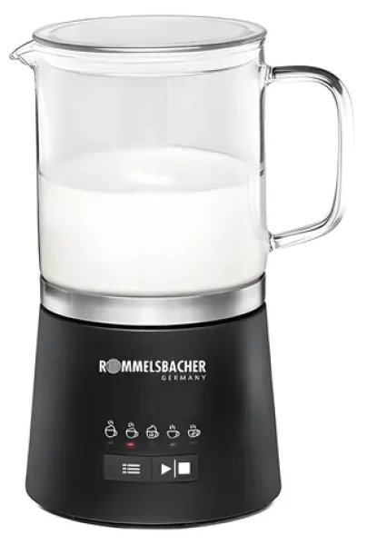 Rommelsbacher MS 625 čierna / Napeňovač mlieka / 600 W / 500 ml / 5 programov (MS 625)
